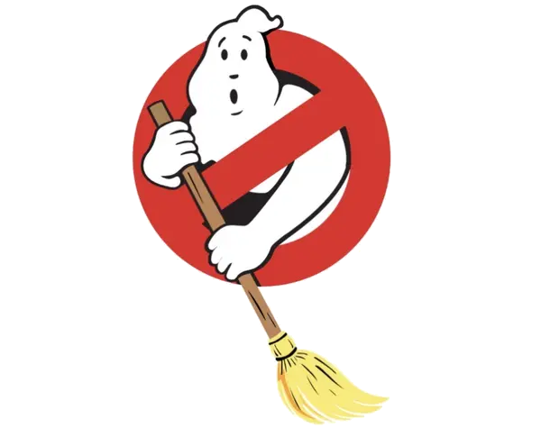Ghost Dusters cleaning symbol